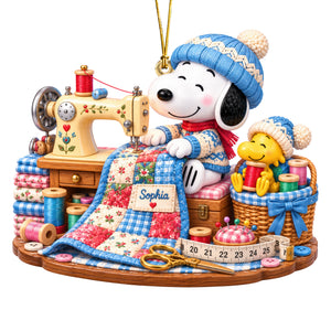 Stitched With Love Christmas Ornament - Personalized Gift For Sewing Lovers 03TTQN290926