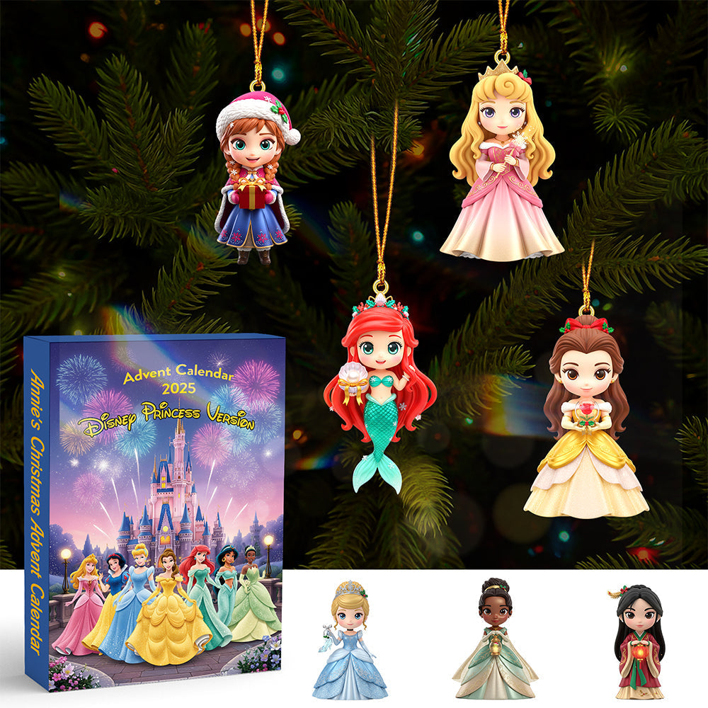 Princess Personalized Gifts For Kids Christmas Advent Calendar Blind Box 04pgmg151025