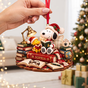 Cozy Reading Nook Acrylic Ornament - Personalized Christmas Gifts For Book Lovers 04tttn290926