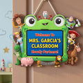 Classroom Welcome Wood Sign - Personalized Gifts For Teacher 02huta230626-Homacus
