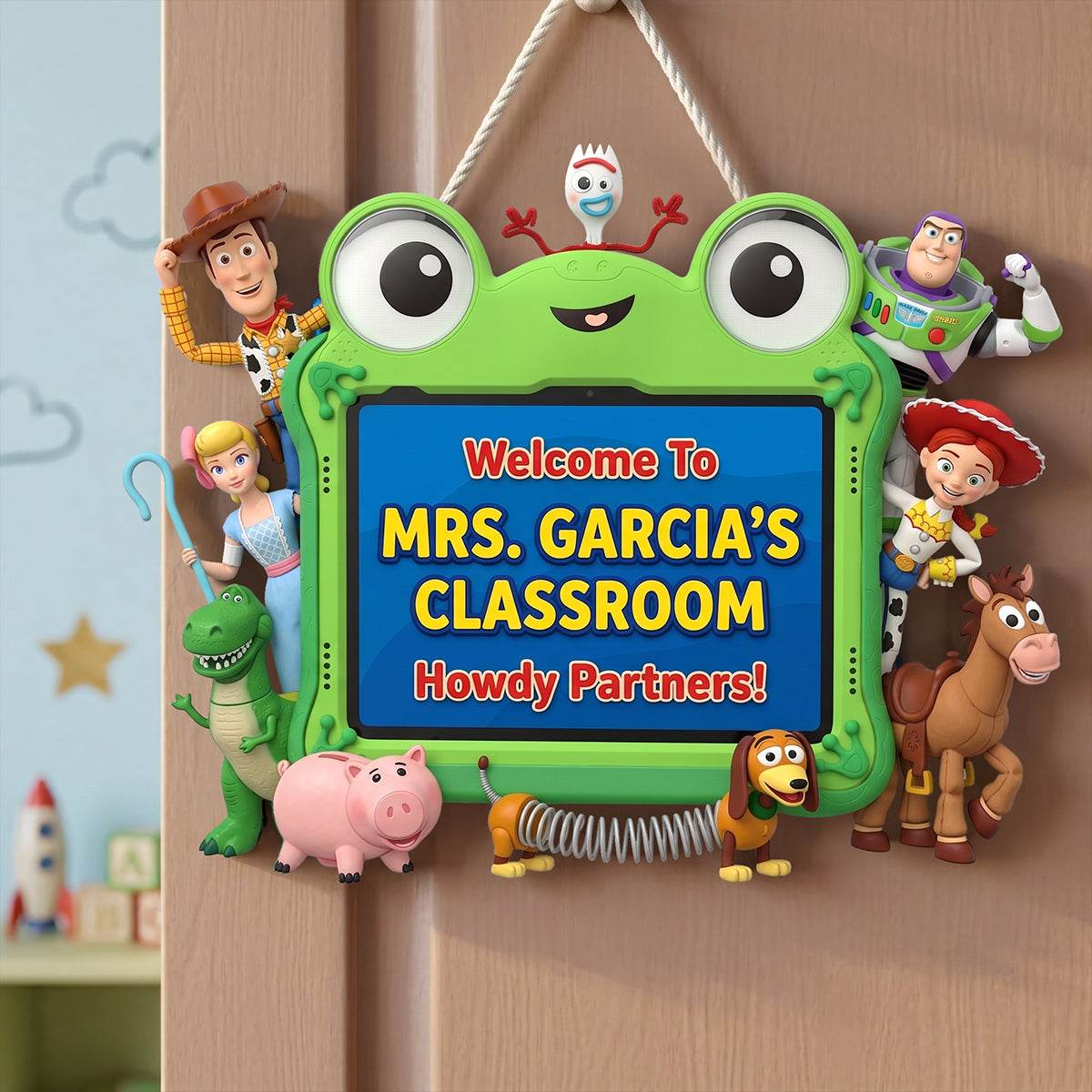 Classroom Welcome Wood Sign - Personalized Gifts For Teacher 02huta230626-Homacus