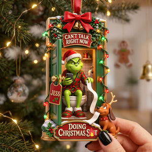Funny Potty Ornament - Personalized Christmas Gifts 01hata240826