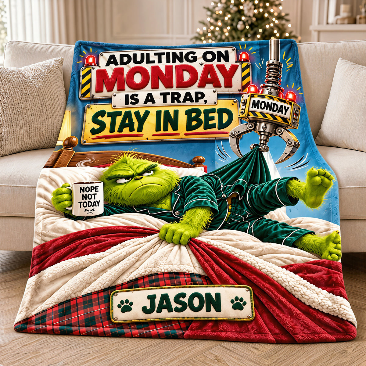 Stay In Bed Blanket - Personalized Gifts 02hatn171026