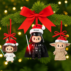 Cute Space Warriors Christmas Ornament - Personalized Gifts 06ohqn060925