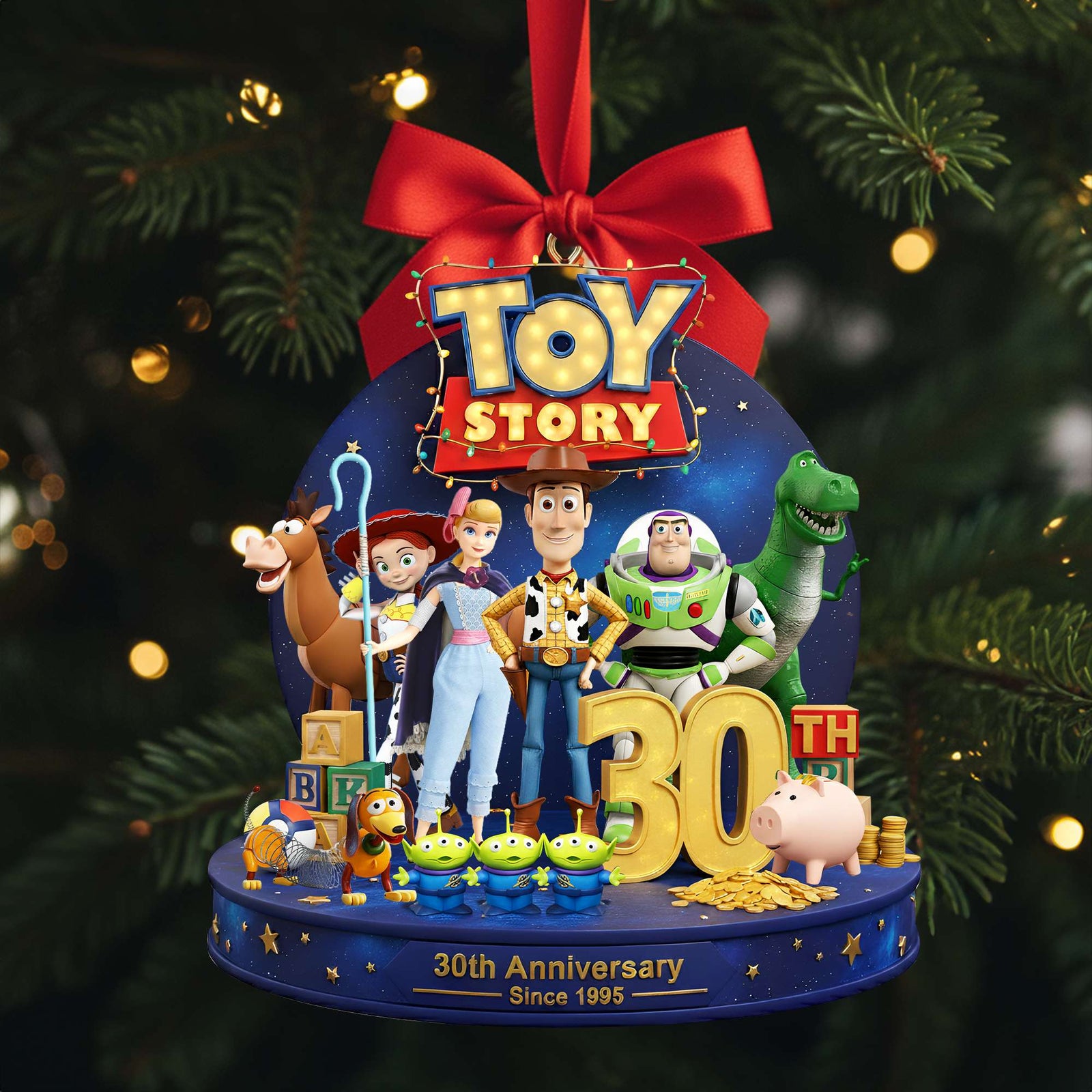 30th Anniversary Celebration Ornament - Personalized Christmas Gifts 01NALU290925