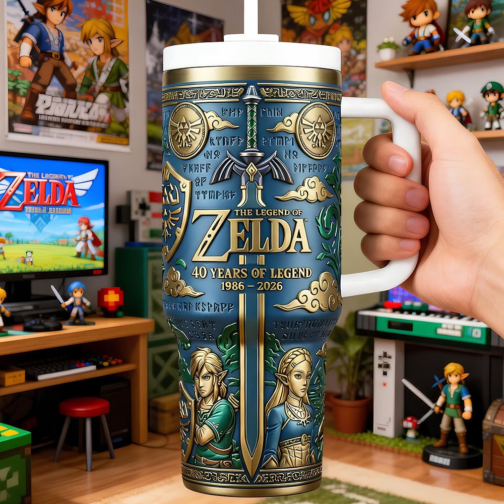 40 Years of Fantasy Adventure Handle Tumbler 01NADT050226