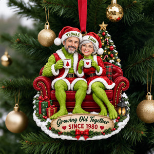 Cheeky Couple Christmas Ornament - Custom Photo Gifts For Couple 06tylu090926