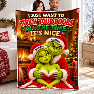 Funny Mischief Couples Blanket - Personalized Christmas Gifts For Couples 06naqn101026