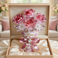 Toile de Jouy Flower Bouquet Mom Acrylic Plaque 03PGMG140326