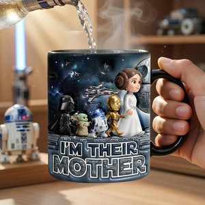 Cosmic Mom & Kids Reveal Magic Ceramic Coffee Mug - Personalized Gifts For Mother's Day 02nadt140426-Homacus