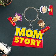 Mom Story Keychain - Personalized Christmas Gifts For Mom 01kaqn260225-Homacus