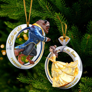Set Of 2 Personalized Gifts For Couple Christmas Ornament 01tgqn180825