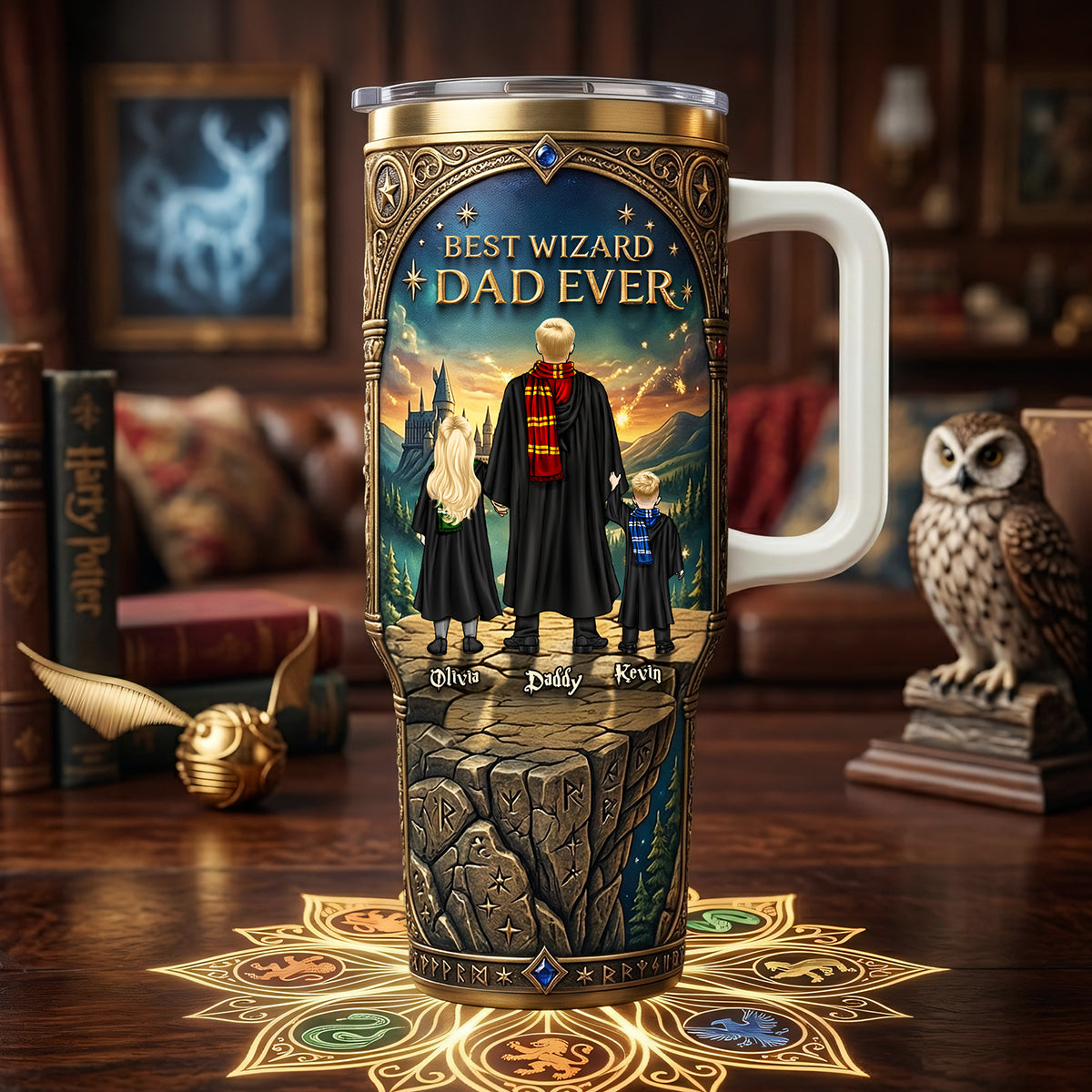 Magical Dad & Kids Adventure Tumbler - Personalized Father's Day Gifts 04NATA160426