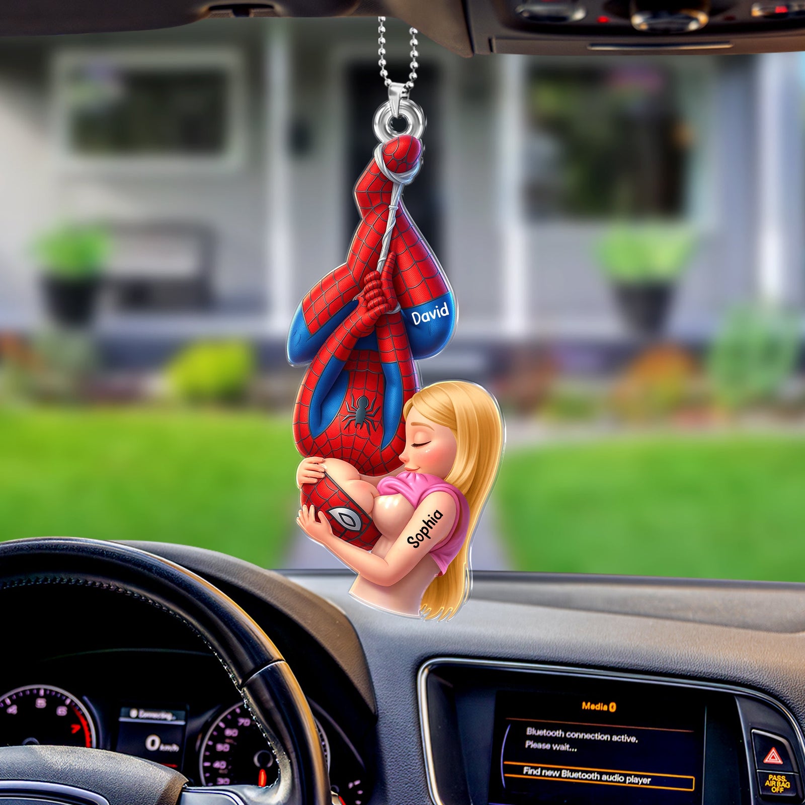 Naughty Couple Car Ornament - Personalized Gifts For Couple Car Ornament 06HUQN090726