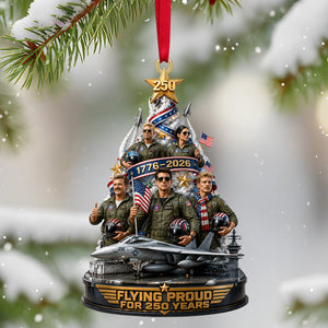 Flying Proud Acrylic Ornament - Personalized Christmas Gift 03tytn240826