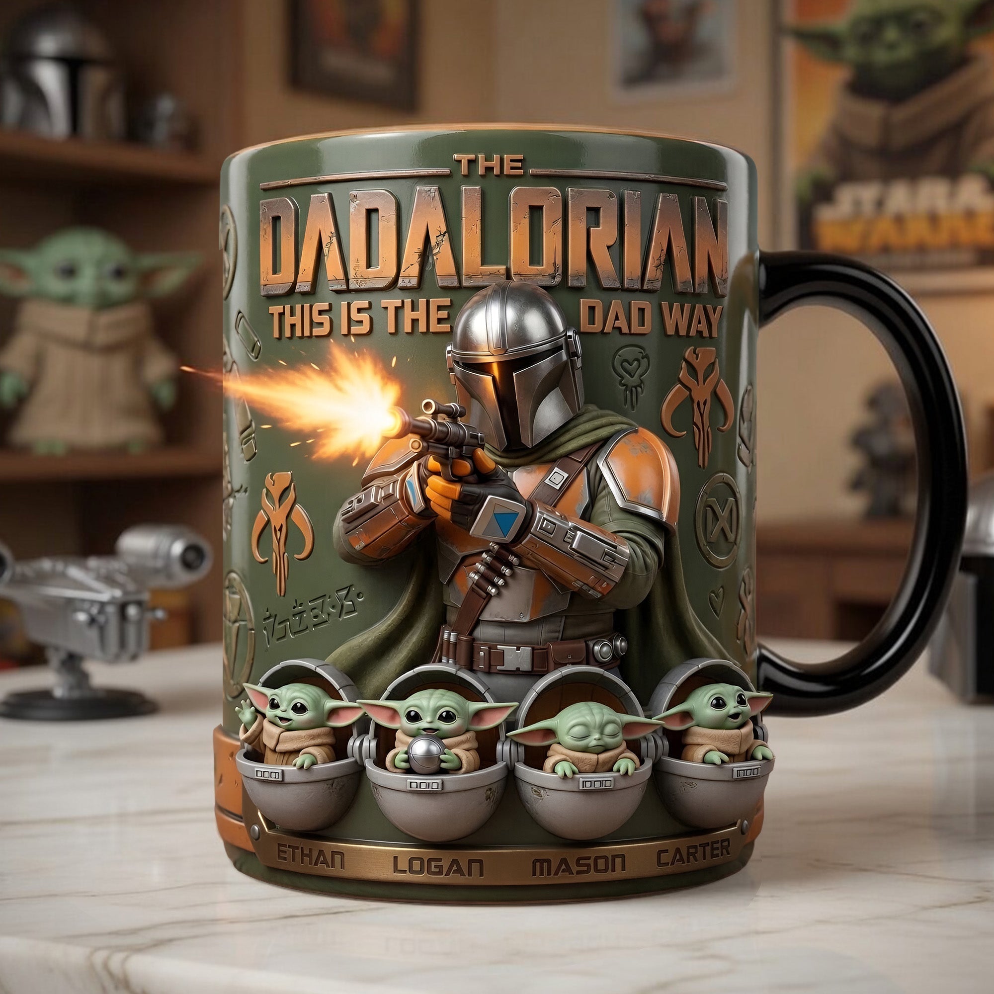 Legendary Dad Force Magic Coffee Mug - Personalized Father's Day Gifts 05tylu290426