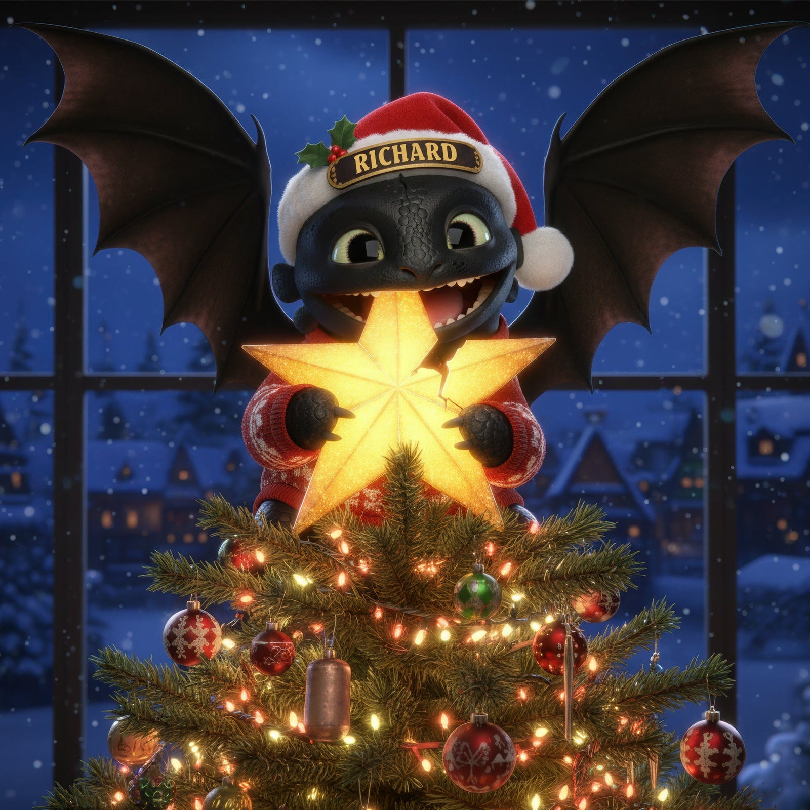 Fantasy Tree Topper - Personalized Christmas Gifts 06TGQN181125