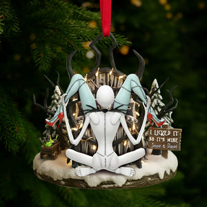 Naughty Skull Couple Ornament - Personalized Christmas Gift 02TGLU230925