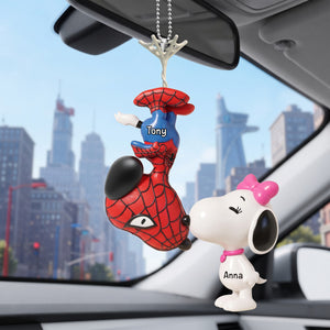 Hero Duo Acrylic Car Ornament – Personalized Gifts For Couple 02hulu040826