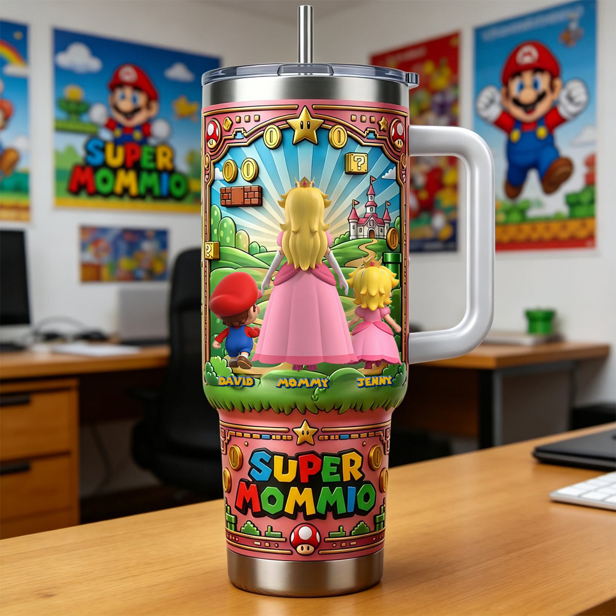 Mom & Her Mini Adventure Squad 40oz Tumbler 03NATN120326