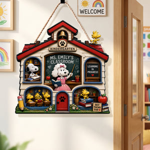 Teacher Acrylic Sign - Personalized Classroom Welcome Decor Gift 04HAQN220726