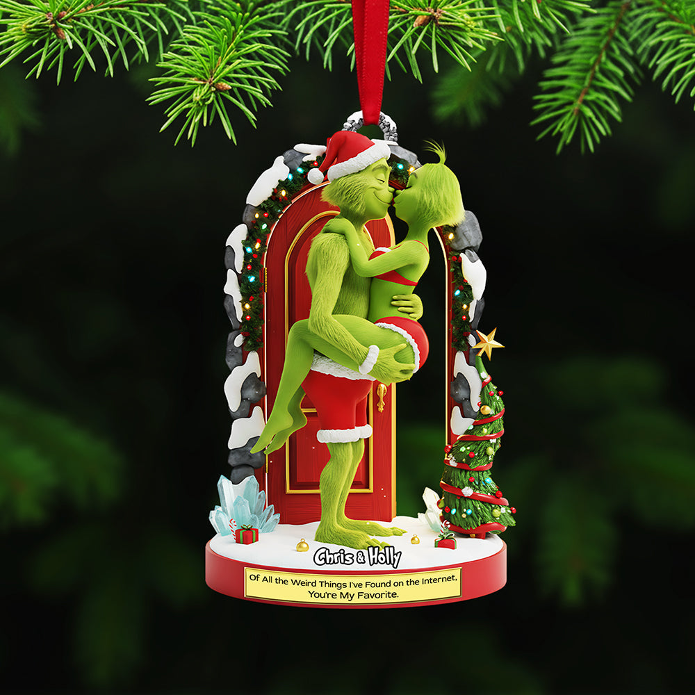 Naughty Couple Christmas Ornament - Personalized Gifts For Couple 02ohta131025