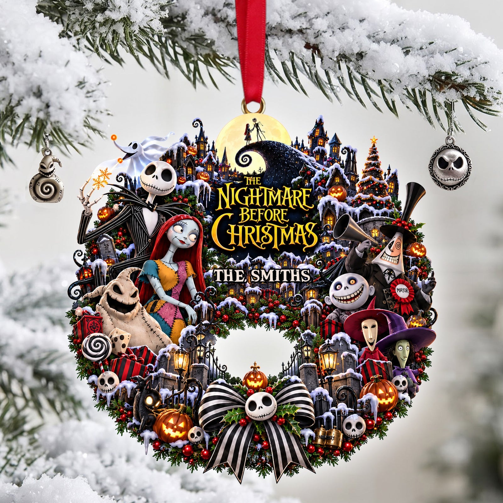 Spooky Family Christmas Ornament - Personalized Gifts For Family 04ohlu280926