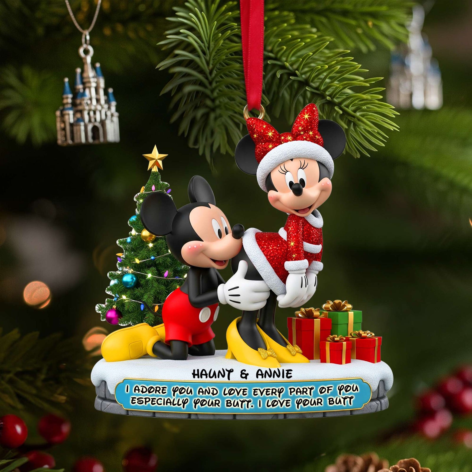 Couple Ornament - Personalized Gifts For Couple Christmas Ornament 06OHLU120925