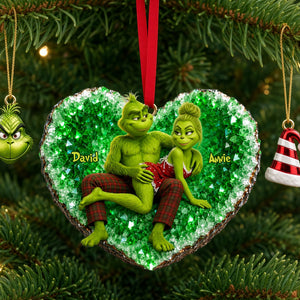 Mischievous Couple Christmas Ornament - Personalized Gifts For Couple 01ohlu120826