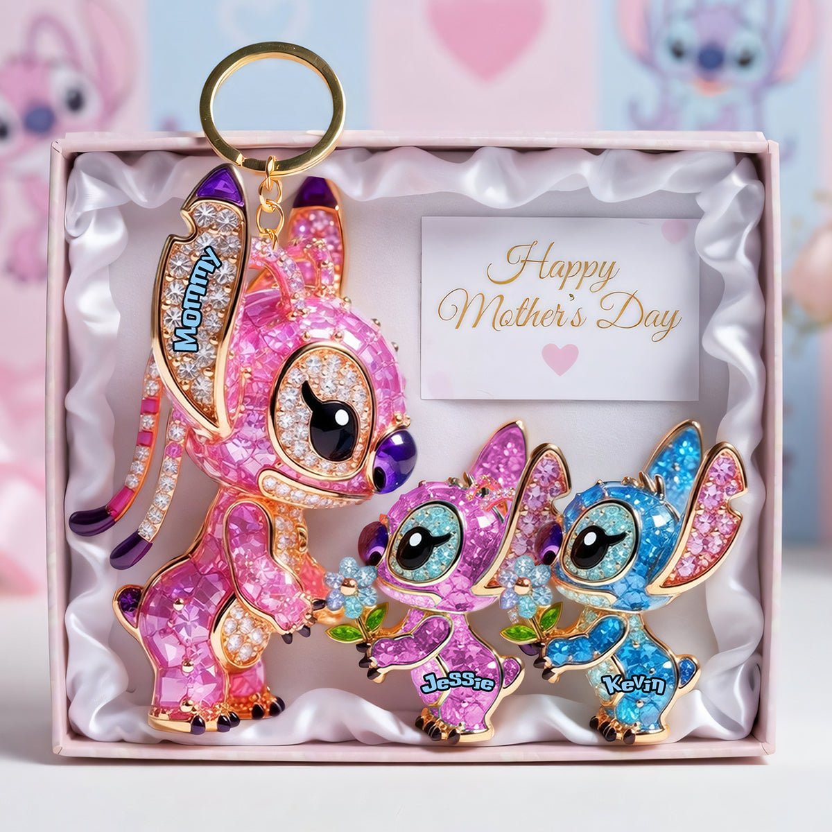 Alien Mom Keychain - Personalized Gifts 01ohta160326