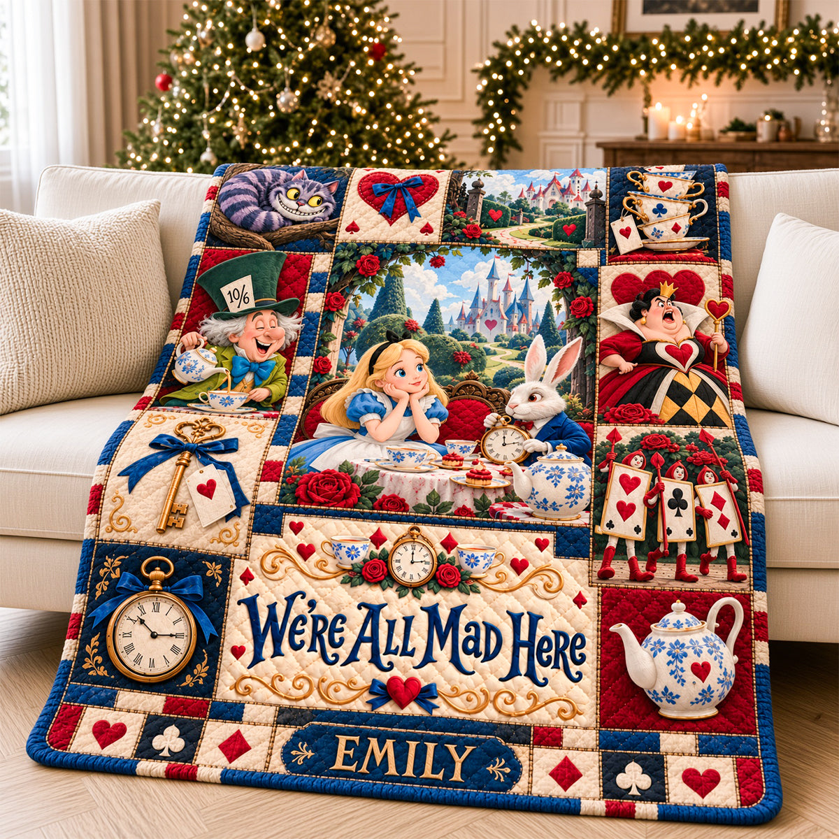 75th Anniversary Whimsical World Blanket - Personalized Gifts For Childhood Blanket 02HADH061026