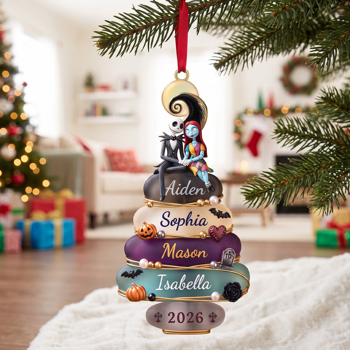 Spooky Family Acrylic Ornament - Personalized Gifts For Family 01natn081026-Homacus