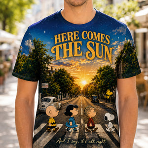 The Beatles Across Sunny Acoustic Melodies 3D Shirt - Personalized Gifts For Rock Lovers 01nadt290726