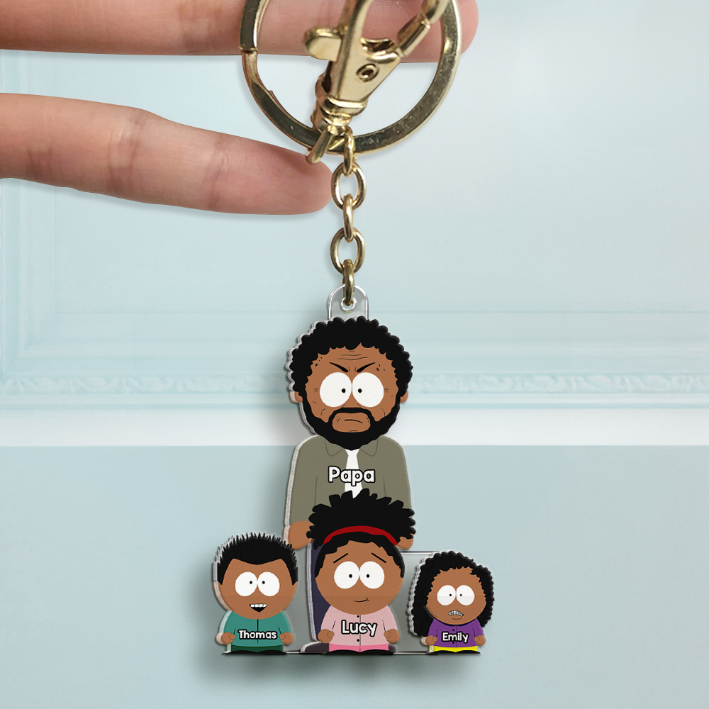 Dad Keychain - Personalized Gifts For Dad 03QHHU160525HG-Homacus