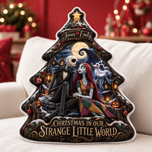 Christmas In Our Strange Little World Pillow - Personalized Christmas Gifts For Couples 05hadh261026