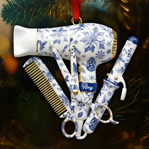 Hairstylist Toile de Jouy Ornament Personalized Gifts for Christmas 05PGDT011025-Homacus