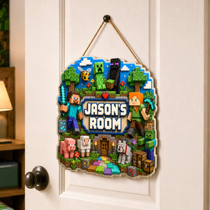 Pixel Landscape Acrylic Sign - Personalized Gifts 03NADH140726
