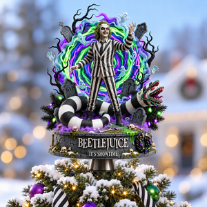 Creepy Christmas Nightmare Acrylic Christmas Tree Topper - Personalized Christmas Gifts 01NAQN071026
