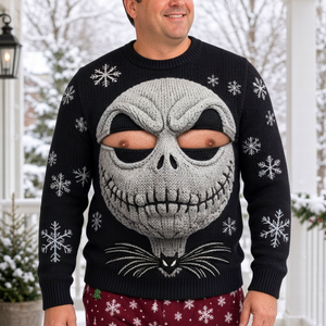 Naughty Skull Knitted Ugly Sweater - Personalized Funny Gifts For Him 02huqn121026