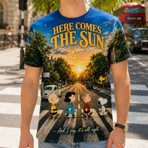 The Beatles Across Sunny Acoustic Melodies 3D Shirt - Personalized Gifts For Rock Lovers 01nadt290726