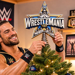 Star Show Tree Topper, Personalized Gifts For Wrestling Show Lovers 06qhlu161026