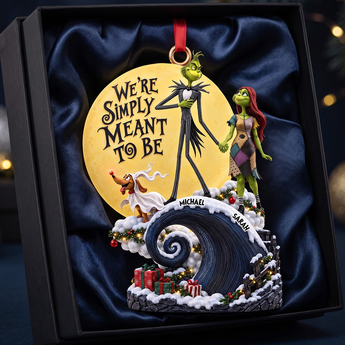 Spooky Christmas Duo Ornament - Personalized Gifts For Couple 07ohdt161026