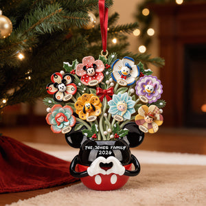 Beautiful Family Flower Vase Ornament - Personalized Gifts For Family 03qhtn100926