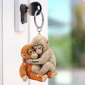 Monkey Punch Viral Keychain - Personalized Gifts 07NAQN040326-Homacus