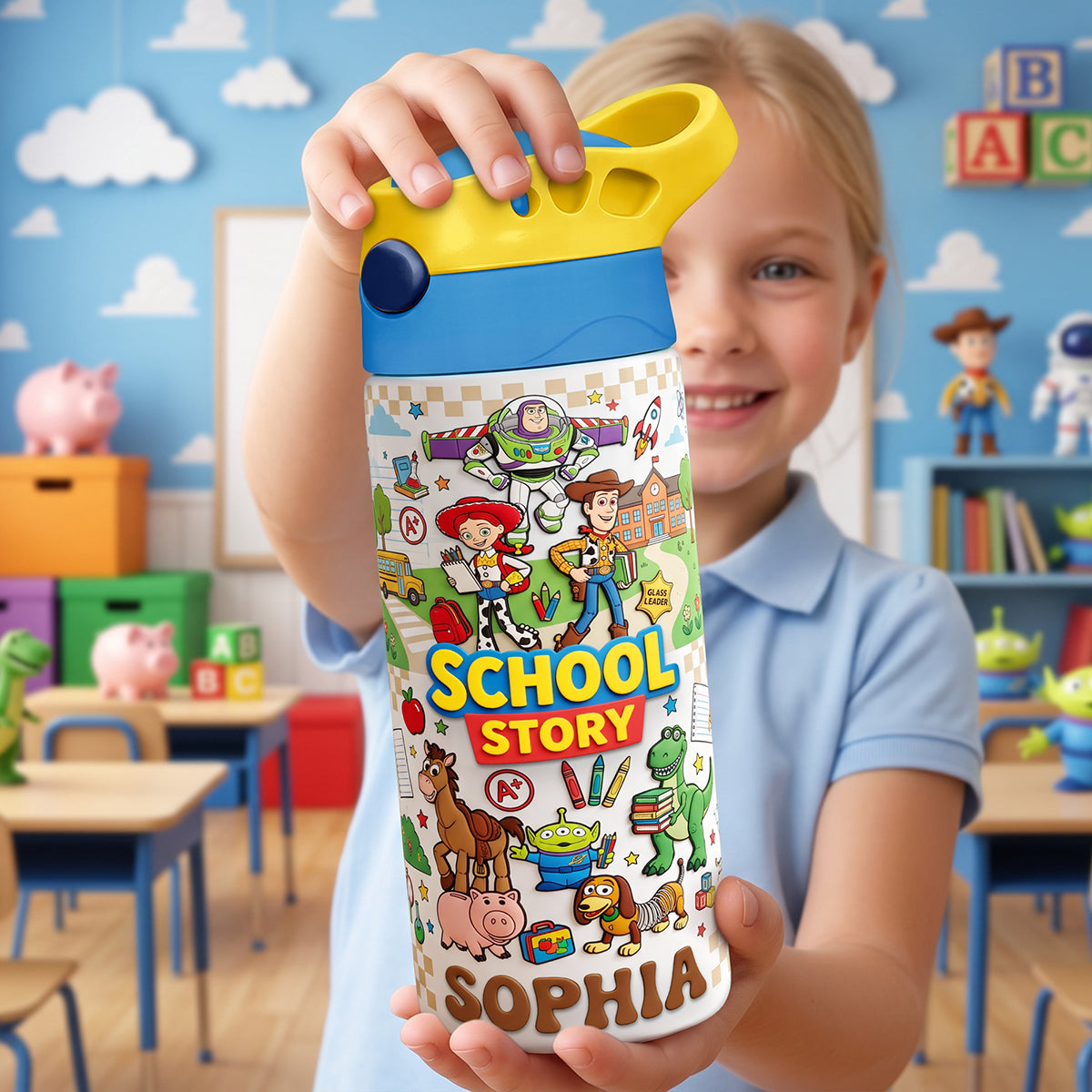 School Adventure Colorful Kid Tumbler Personalized Back To School Gifts 02PATA270726