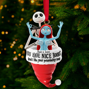 Cheeky Touch Couple Ornament - Personalized Christmas Gifts 02OHLU041025