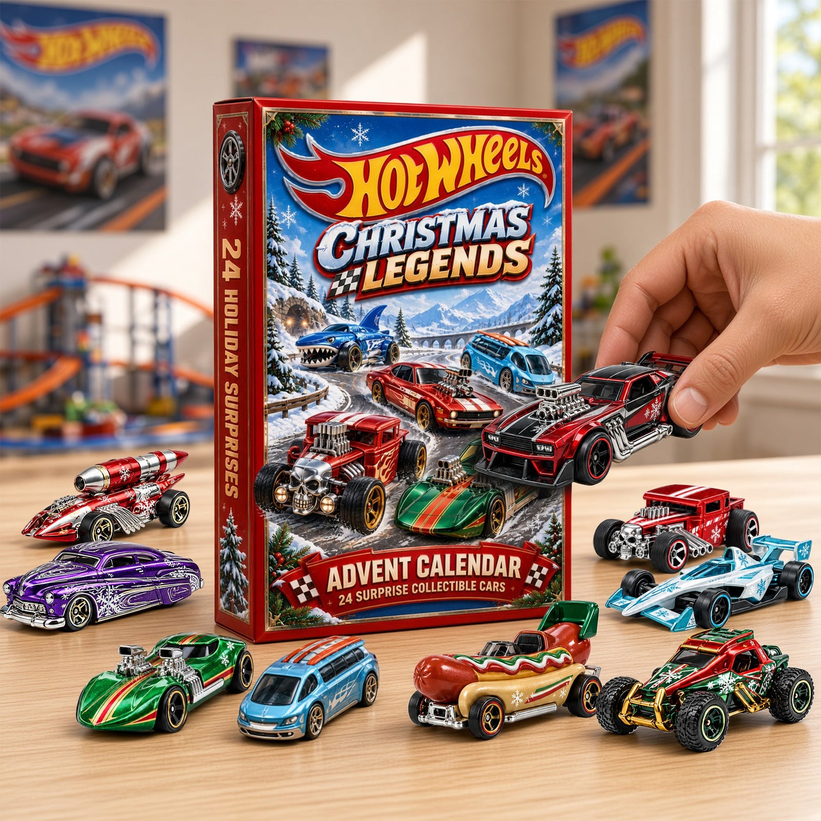 Christmas Legends Advent Calendar Blind Box - Personalized Gifts For Speed Lovers 04tylu281026