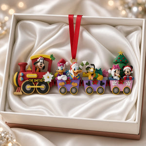 Christmas Lovely Train Adventure Ornament - Personalized Christmas Gifts 07ohtn271026