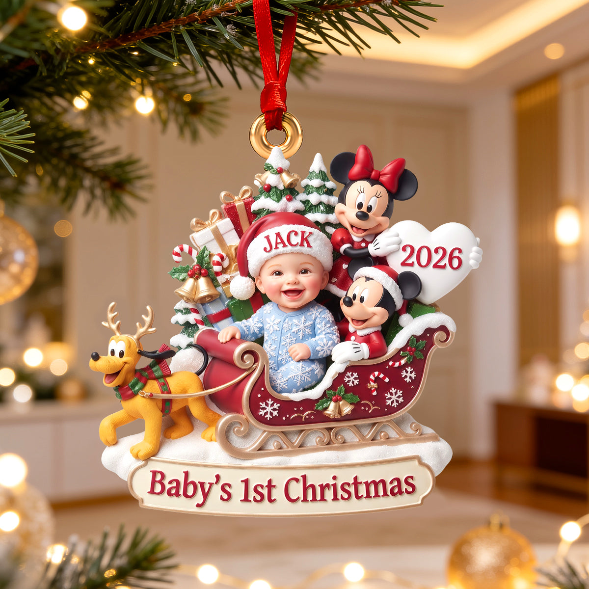 Lovely Baby Acrylic Ornament - Personalized Christmas Gifts 01tydh110826