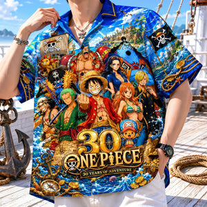 30 Years Of Adventure Hawaiian Shirt - Personalized Gifts For Anime Lovers 05nalu110626-Homacus